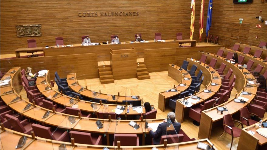 El pleno de las Corts.