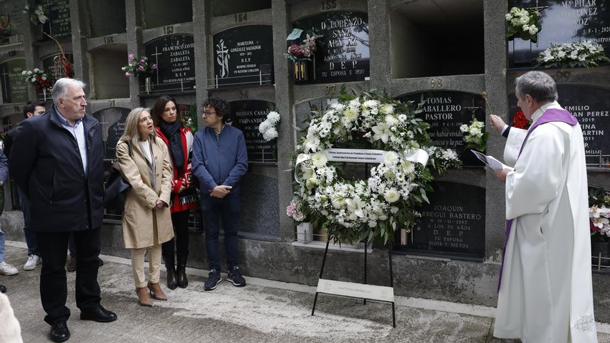 Autoridades y familiares recuerdan a Tomás Caballero en el 27 aniversario de su asesinato por ETA