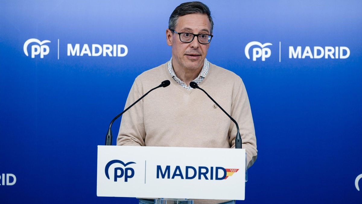 El secretario general del PP de Madrid, Alfonso Serrano, este viernes.