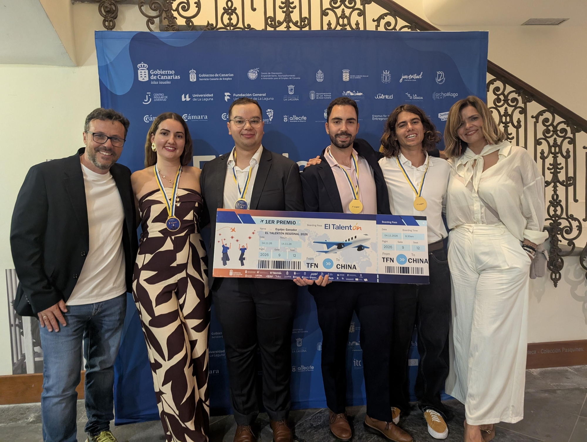 Equipo ganador de 'El Talentón. JOSÉ F. AROZENA