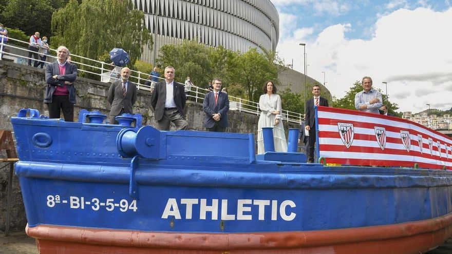 Athletic e Itsasmuseum Bilbao firman un convenio para recuperar la gabarra que podría navegar en diez semanas