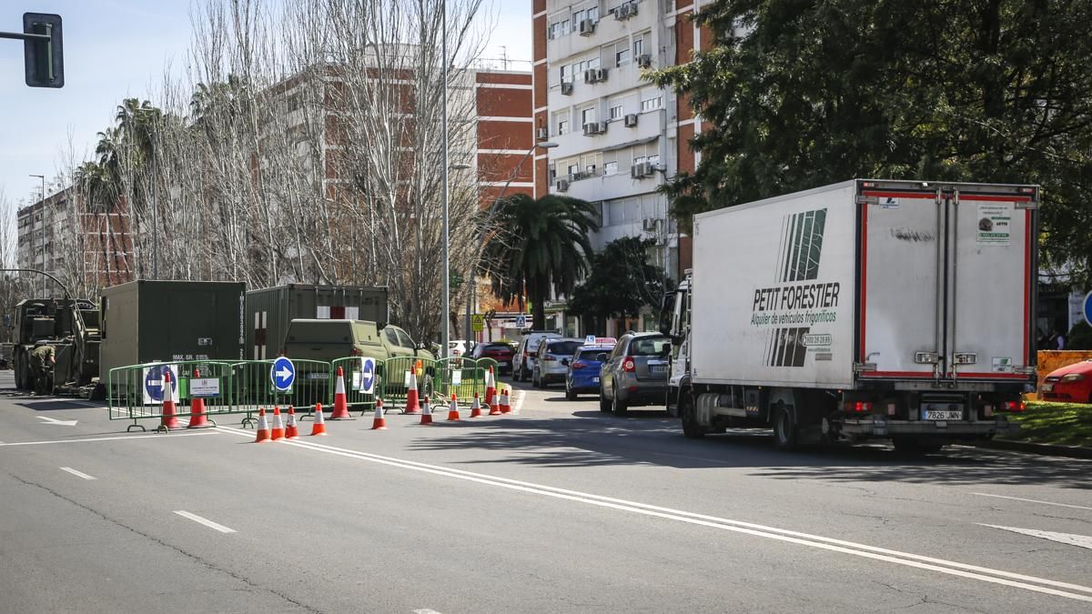Montaje de la Salida de la Guzmán El Bueno en Carlos III