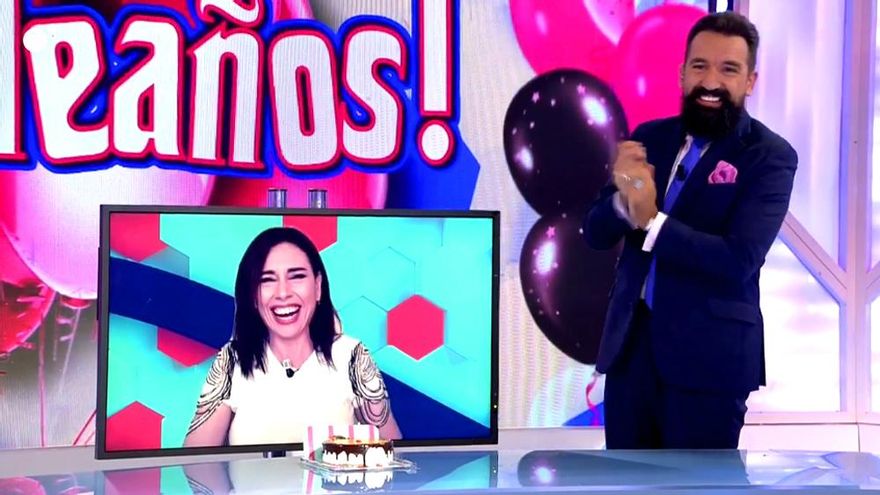 Marta Flich sopló virtualmente las velas en 'Todo es mentira' al cumplir años en plena cuarentena