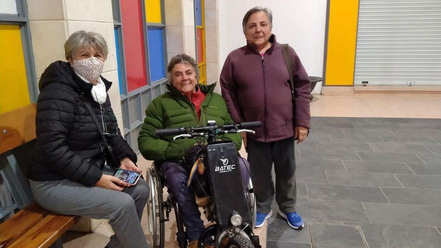 Inma, Txaro y Toña, justo después de la entrevista con elDiario.es