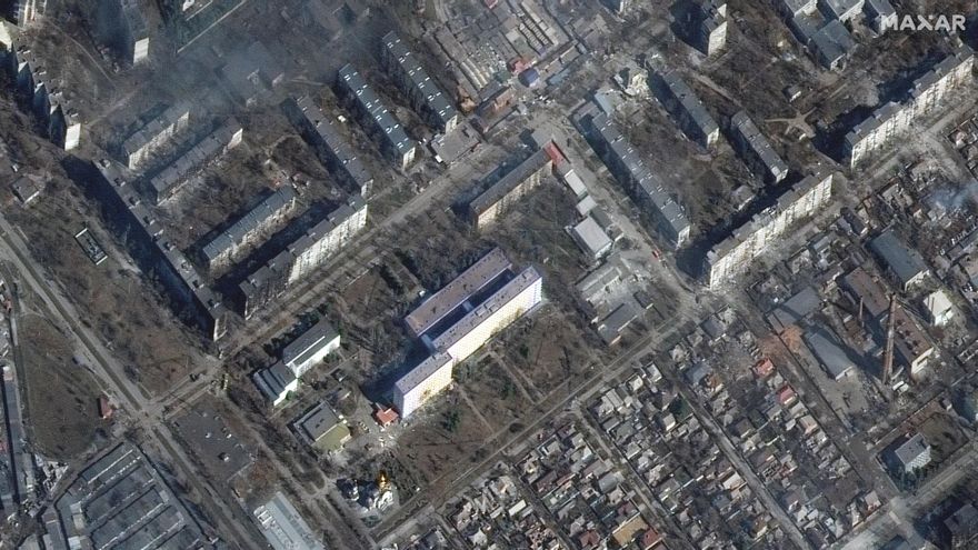 Satellite images of Mariupol