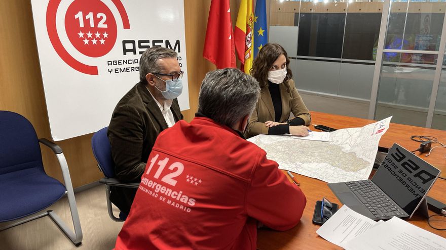 Reunión del PLATERCAM (Plan Territorial de Protección Civil de la Comunidad de Madrid) del sábado, 9 de enero.