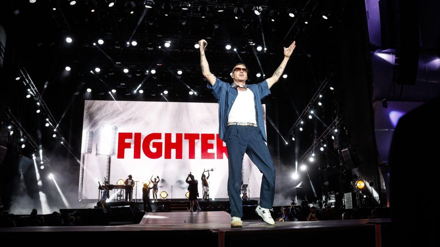 Macklemore, en uno de sus conciertos