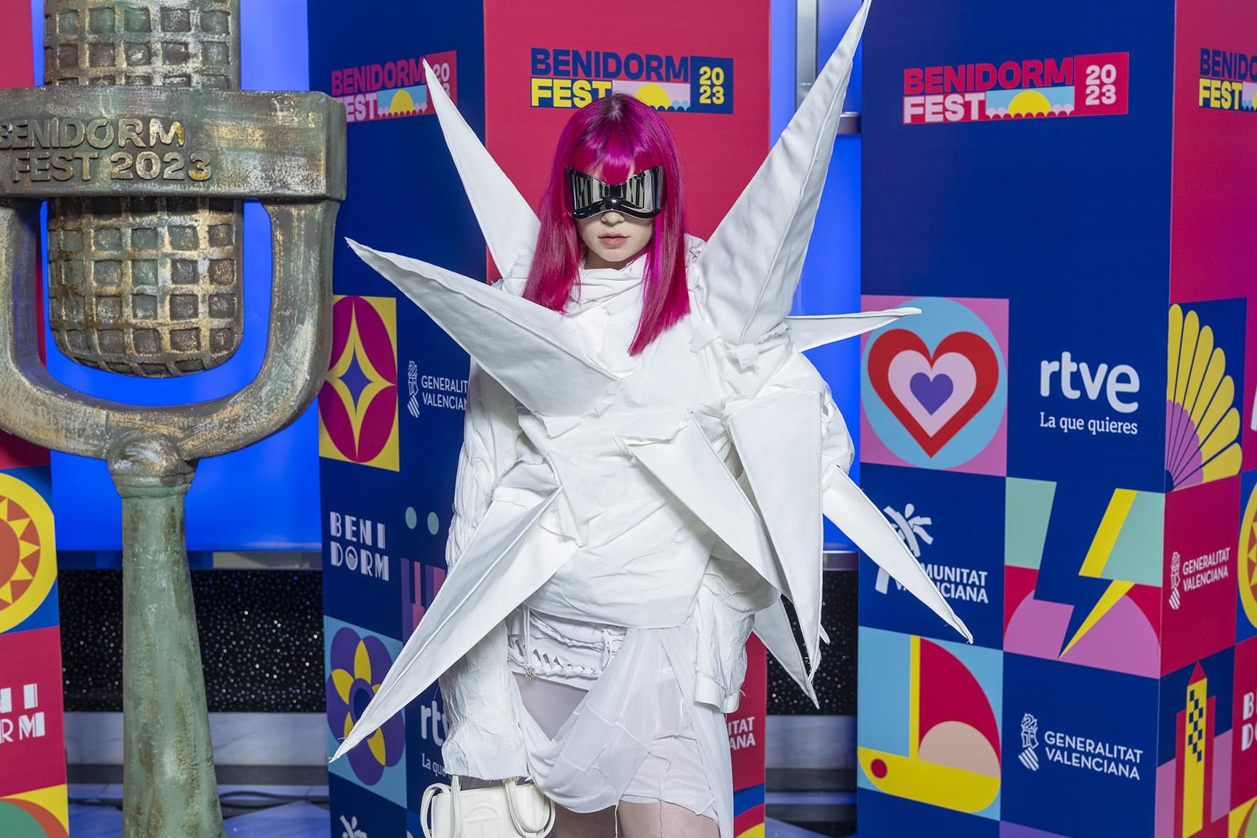 Rakky Ripper en la alfombra naranja del Benidorm Fest 2023