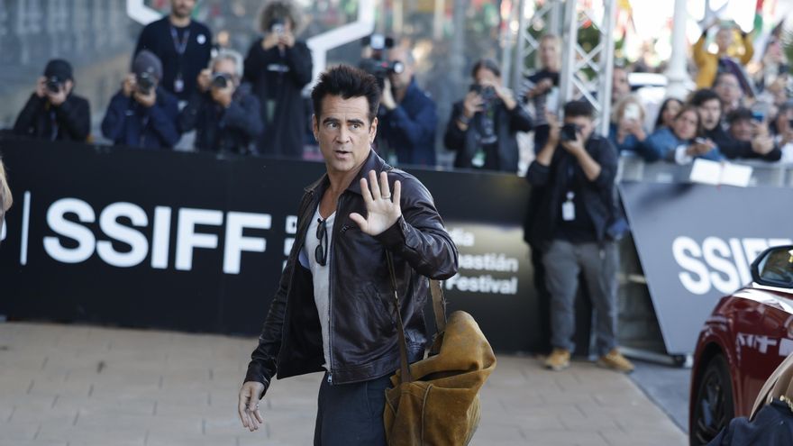 Colin Farrell llega a San Sebastián para presentar 'Ballad of a small player'