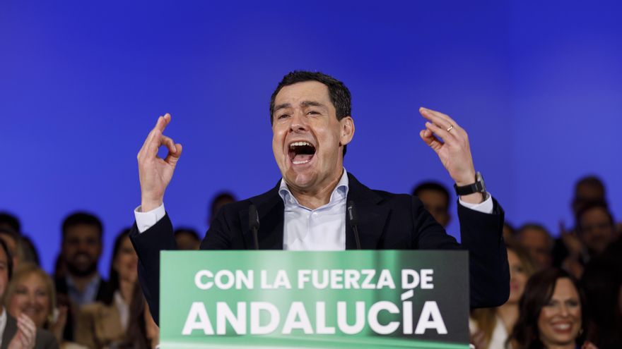 El último 'CIS andaluz' antes de las elecciones brinda a Moreno la mayoría absoluta gracias al retroceso de Vox