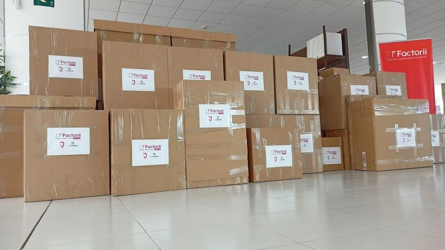 Factorii dona 30.000 euros en material para los comercios afectados por el volcán