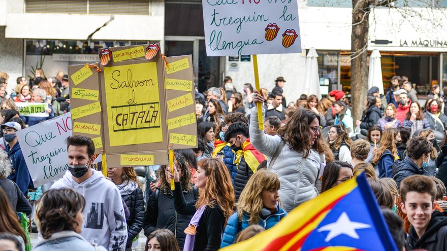 Apoyo minoritario a la huelga contra la sentencia que tumba la inmersión