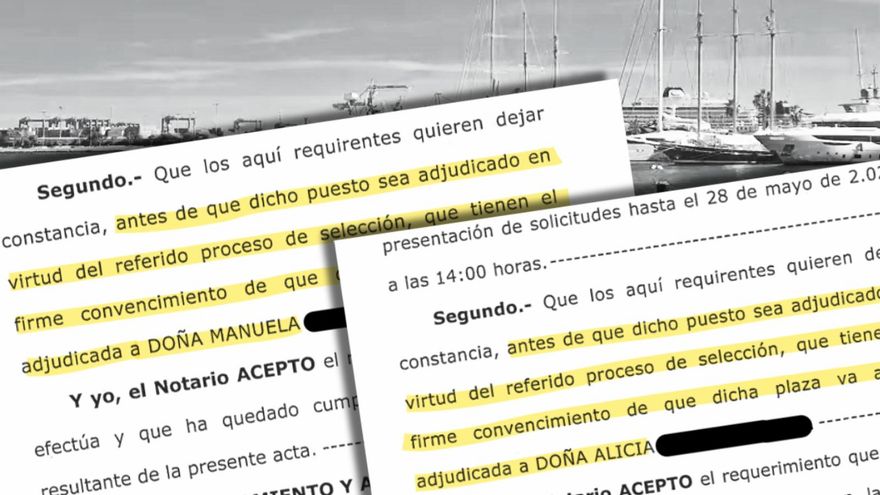 Las actas notariales que advirtieron del presunto amaño de las plazas en el Puerto de Valencia investigado por Anticorrupción
