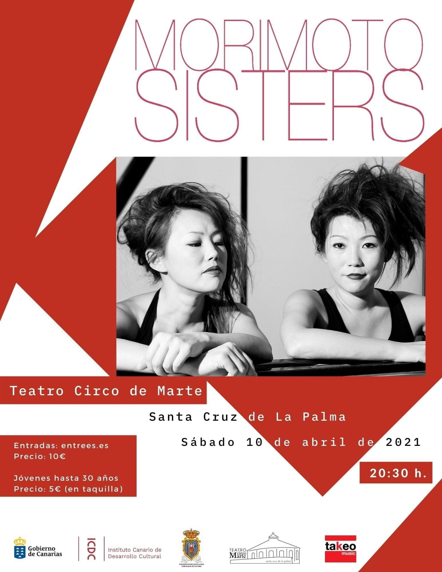 Cartel del concierto de Morimoto Sisters.