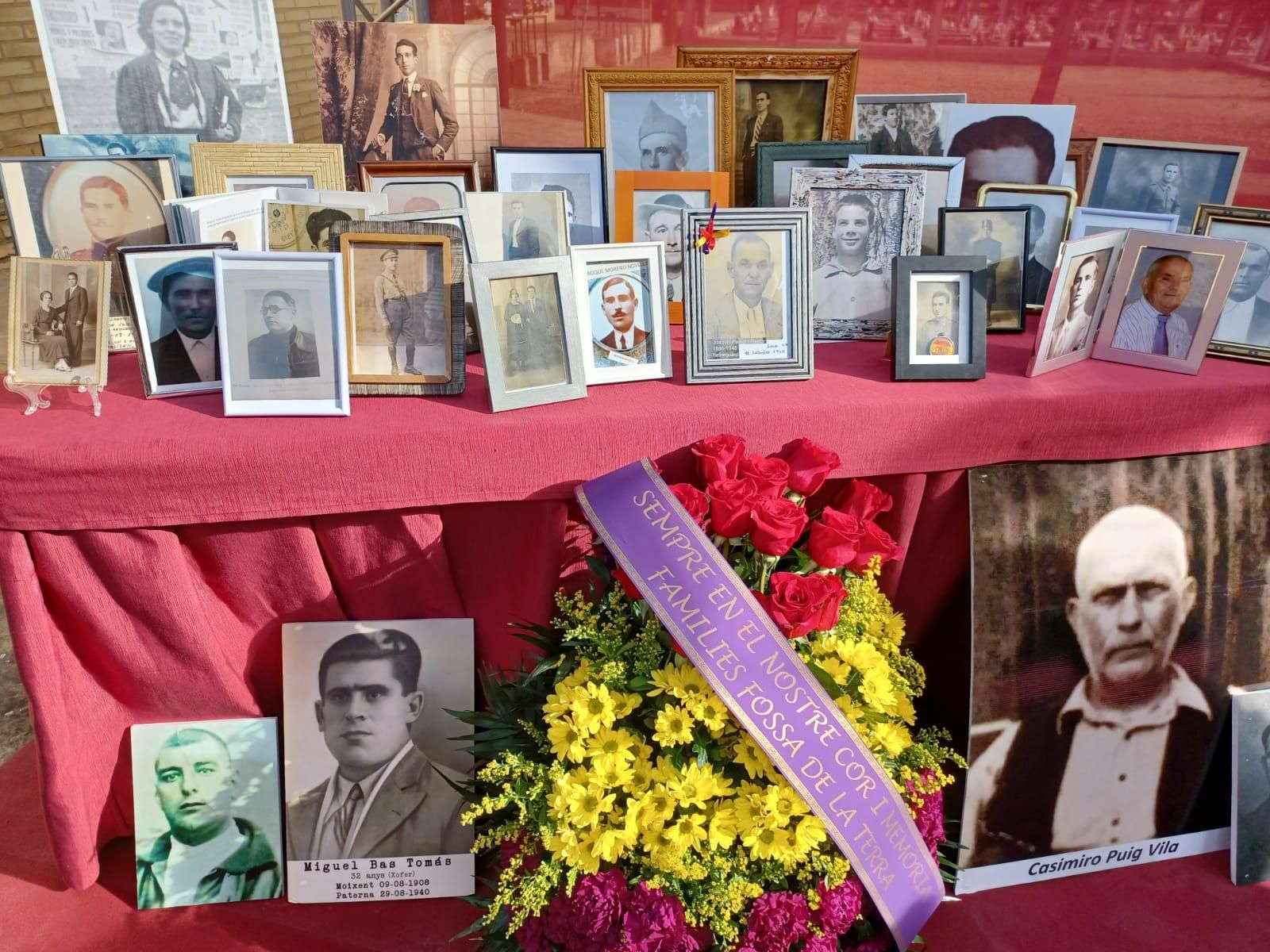 Fotografías de algunas de las víctimas del franquismo enterradas en la fosa 126 del cementerio de Paterna.