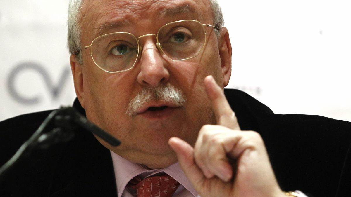 El expresidente de la Comunidad de Madrid Joaquín Leguina presenta una conferencia del líder de Ciutadans este viernes