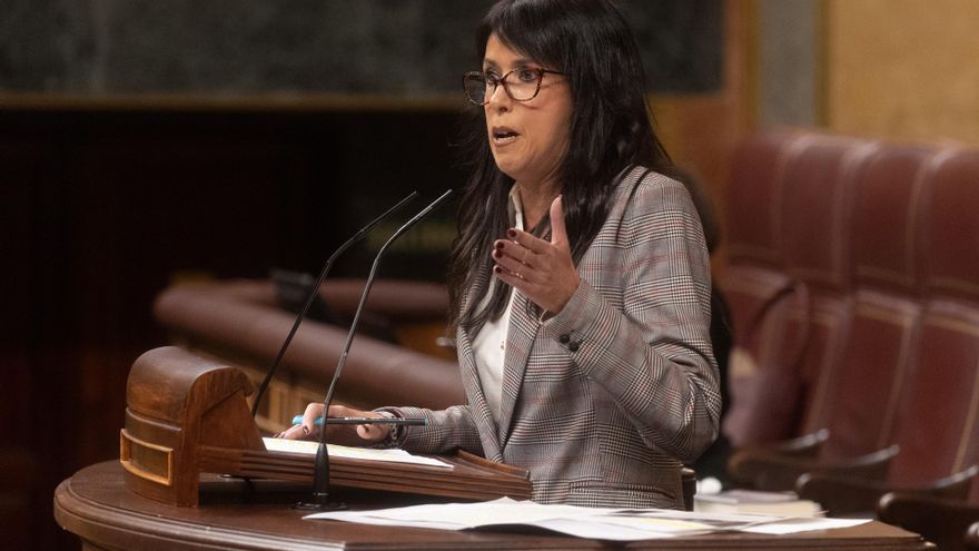Archivo - La diputada de Podemos Martina Velarde durante una sesión plenaria en el Congreso de los Diputados, a 20 de noviembre de 2024, en Madrid (España). Ribera protagoniza la sesión con dos preguntas de la oposición y una comparecencia para explicar l