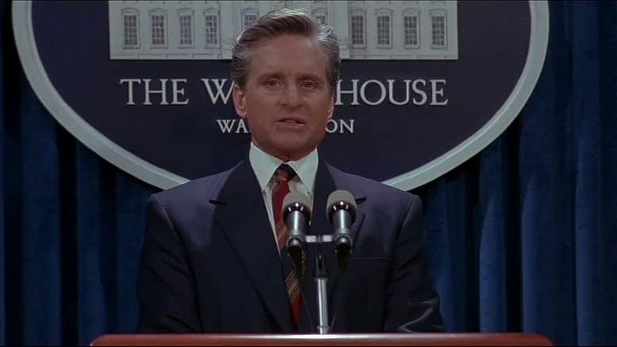 El discurso del presidente.