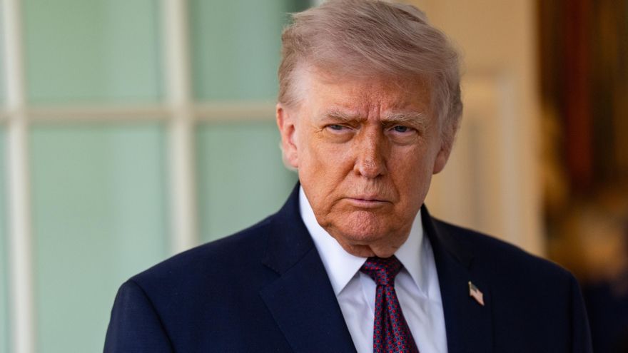 El presidente de Estados Unidos, Donald Trump, en Washington, D.C. (EE. UU.) el 13 de abril de 2026. EFE/EPA/SALWAN GEORGES / POOL