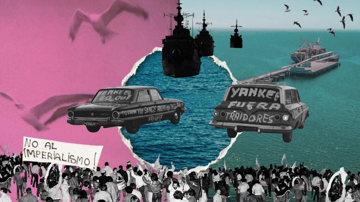 El 10 de septiembre de 1984, el pueblo de Puerto Madryn enfrentó a la flota más poderosa del mundo, la de Estados Unidos. Cientos de vecinos fueron al muelle de la ciudad para gritarle “go home”. Fue el Madrynazo.