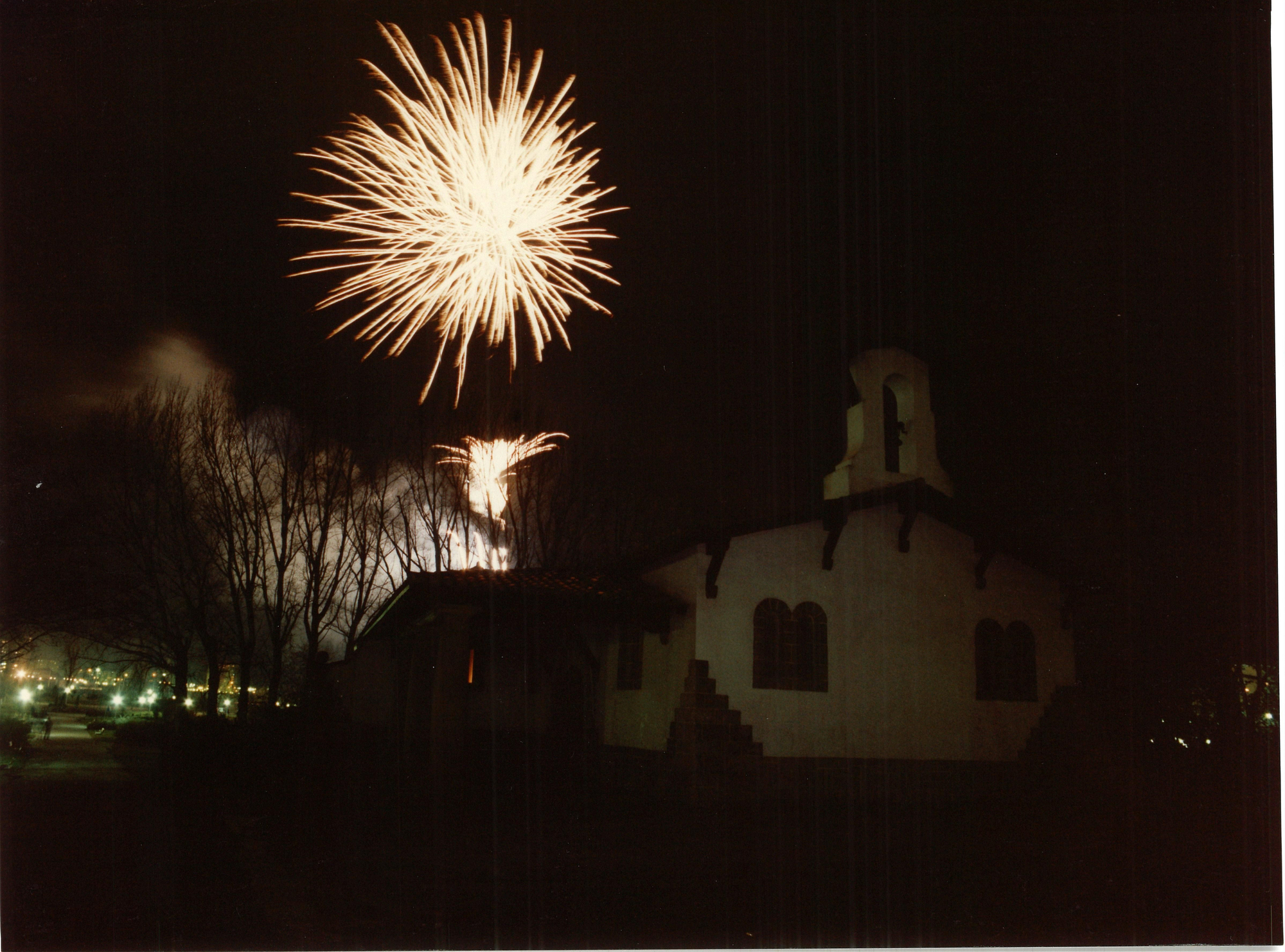 Fuegos artificiales en Arriaga