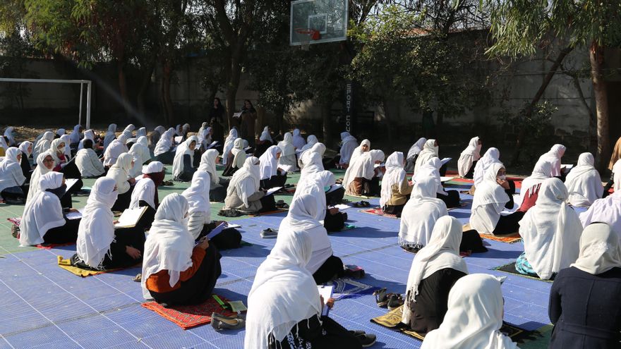 La escuela secundaria Nazo Ana de Jalalabad, la capital de Nangarhar, 2017.