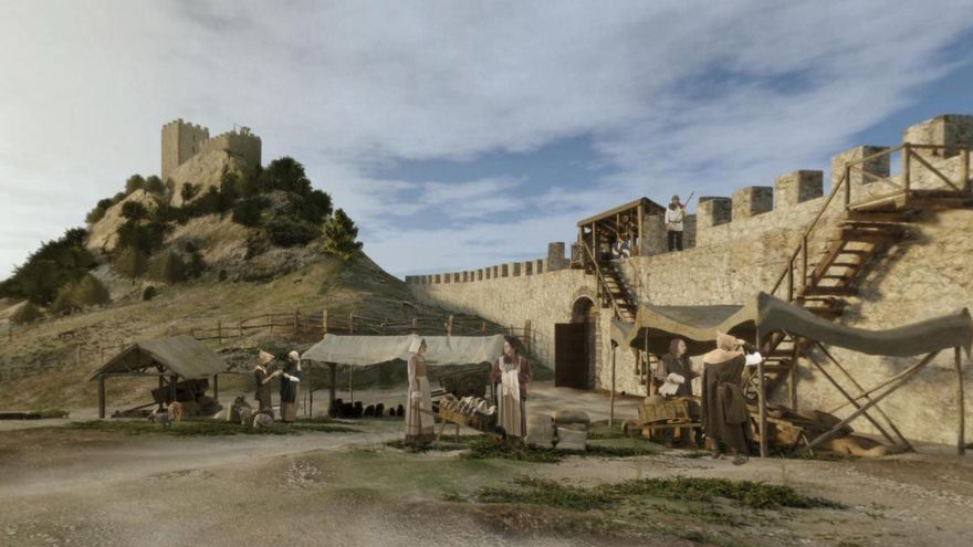 Recreación virtual de la ciudad de Portilla