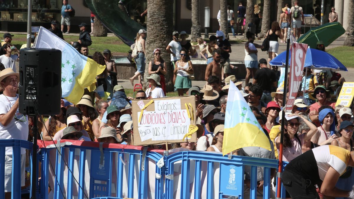 Protesta contra la masificación turística convocada este domingo en Gran Canaria