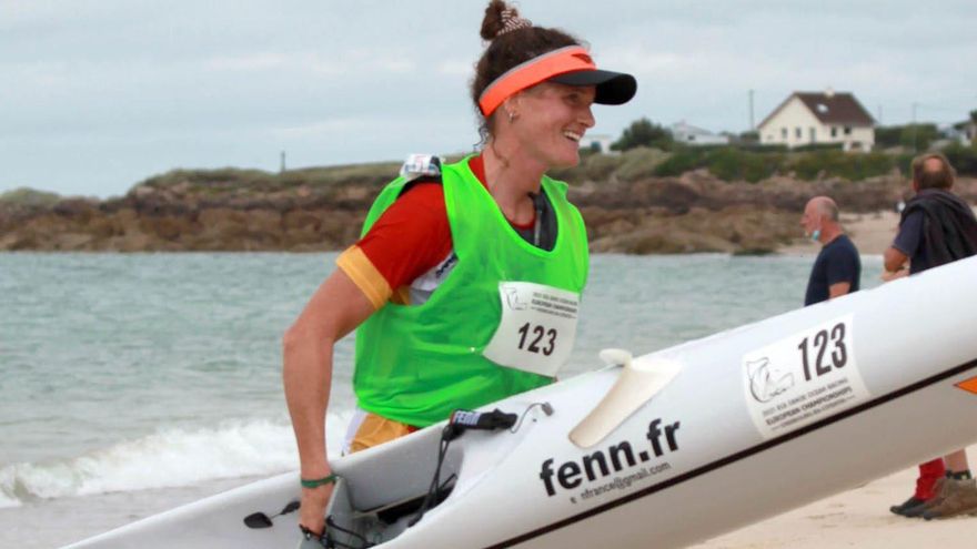 Judit Vergés, campeona de Europa de Surfski