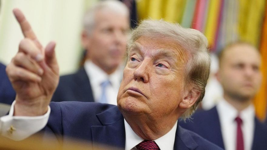 Donald Trump en el Despacho Oval de la Casa Blanca, en Washington, el 24 de julio de 2026.