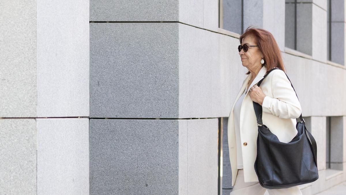 La presidenta del PSOE, Cristina Narbona, a su llegada a la Audiencia Nacional, a 15 de julio de 2026, en Madrid (España).