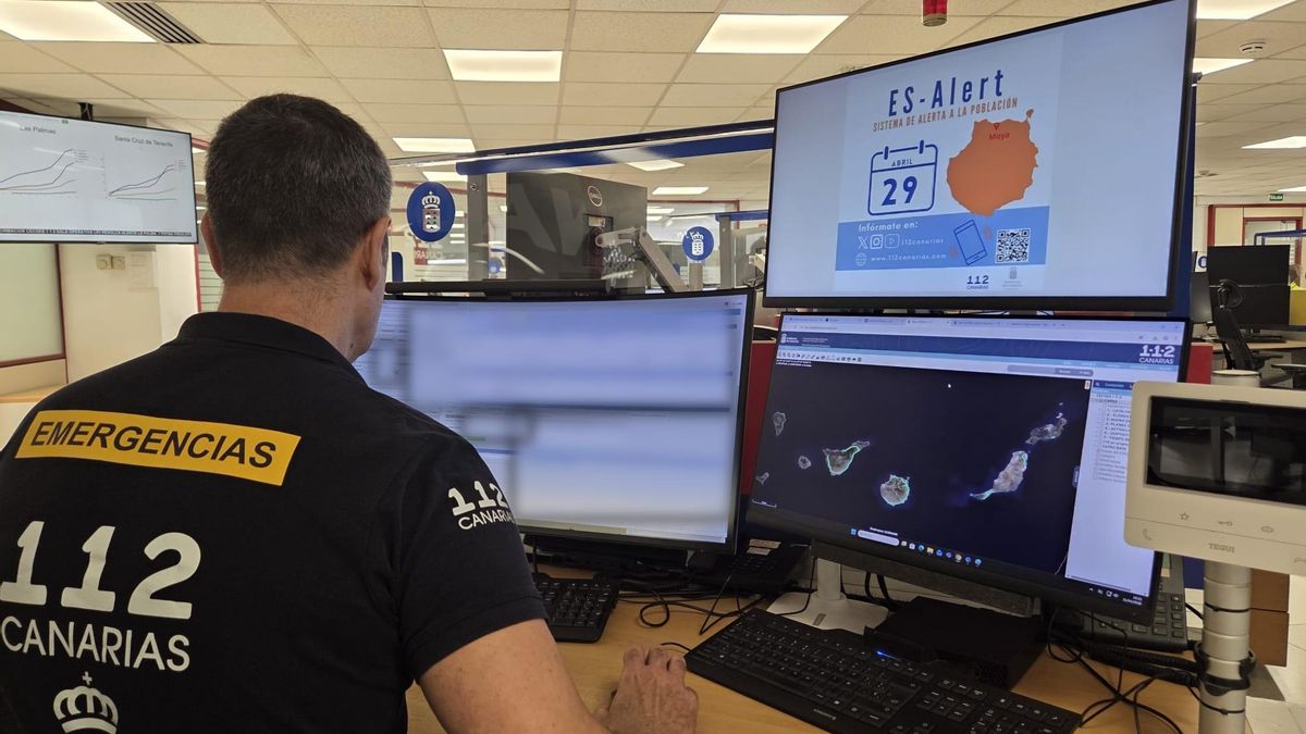 El Gobierno de Canarias enviará una alerta masiva a la población el 29 de abril por un simulacro de incendio forestal
