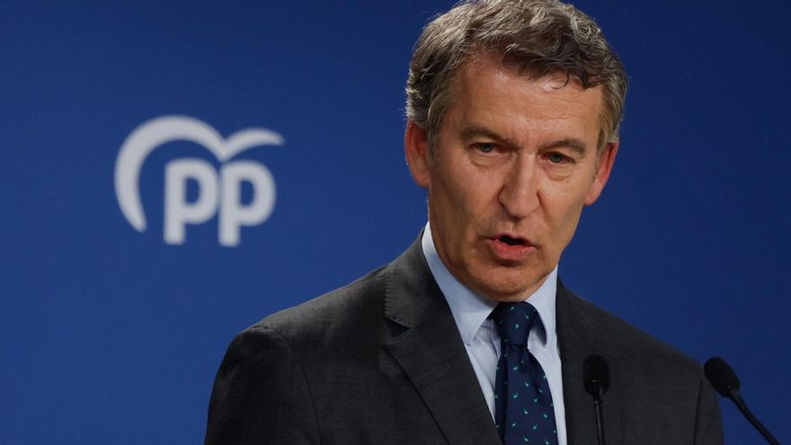 El presidente del Partido Popular Alberto Núñez Feijóo.