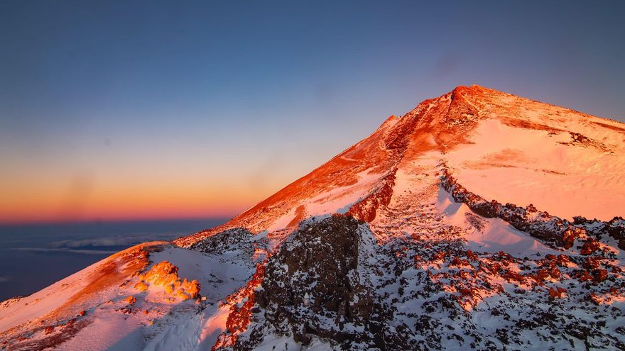 Puesta de sol en el Teide