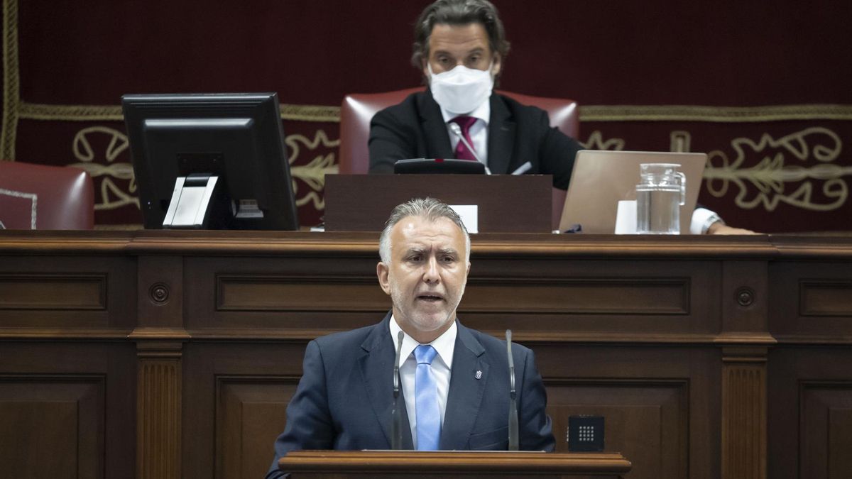 Imagen de archivo del presidente de Canarias, Ángel Víctor Torres, en el Debate sobre el Estado de la Nacionalidad Canaria - GOBIERNO DE CANARIAS