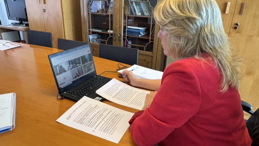 La consejera de Pesca de Cantabria, María Jesús Susinos, ha participado de manera telemática en el primer encuentro del comisario Costas Kadis acompañado por el ministro Planas con los consejeros españoles del ramo