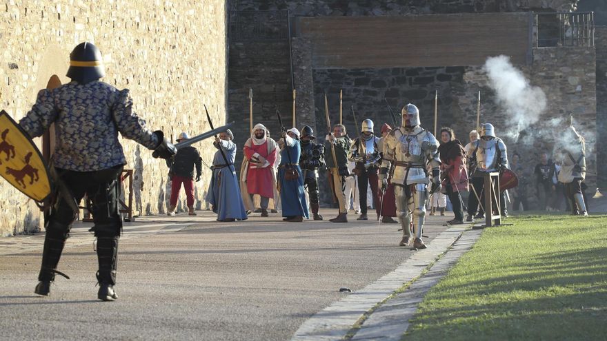 Representación de la batalla de los Irmandiños en 2023 en Ponferrada.