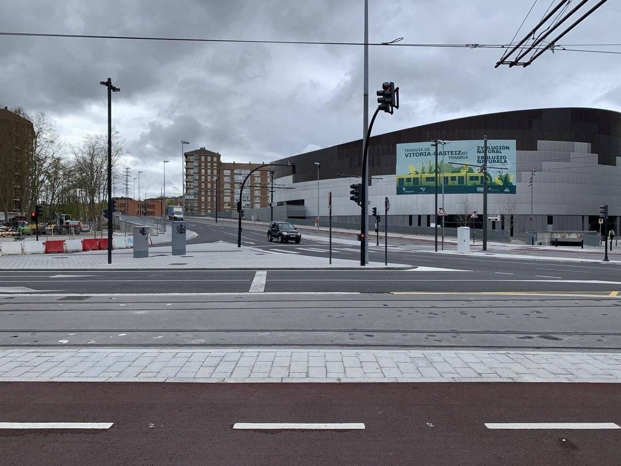 Los alrededores de la plaza de toros de Vitoria
