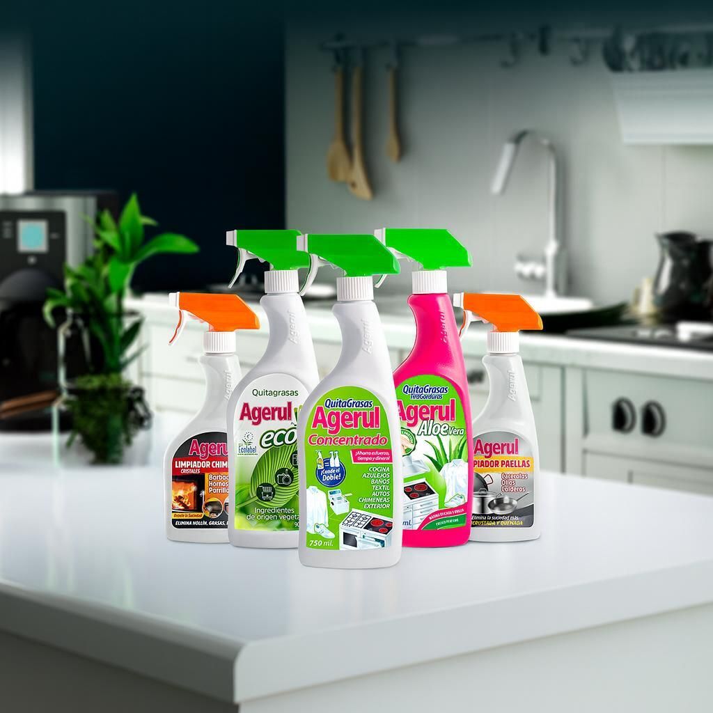 AGERUL cuenta con numerosos productos para la limpieza diaria del hogar.