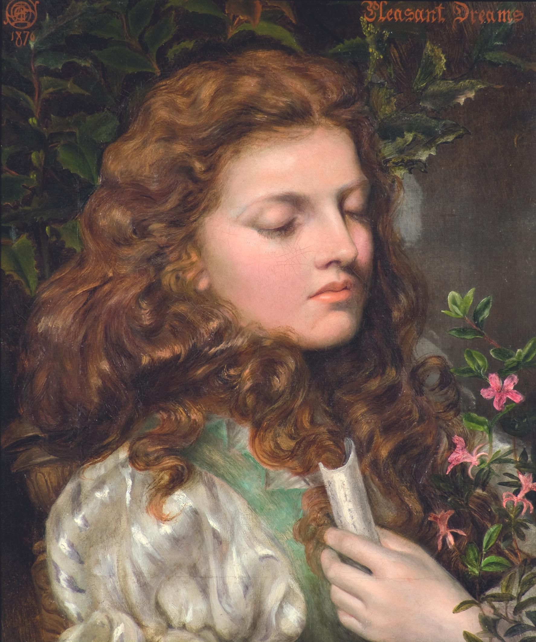 'Dulces sueños' (1876) de Emma Sandys
