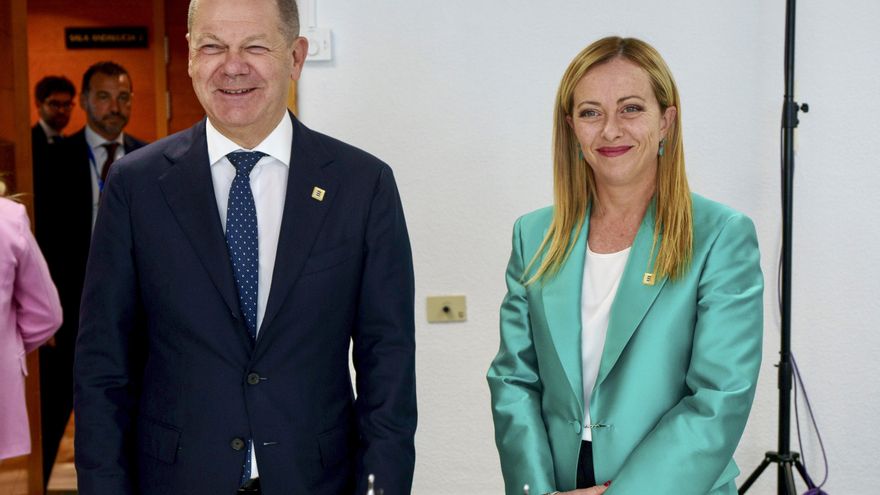 Meloni y Scholz muestran su "satisfacción" por el acuerdo migratorio, tras sus desacuerdos