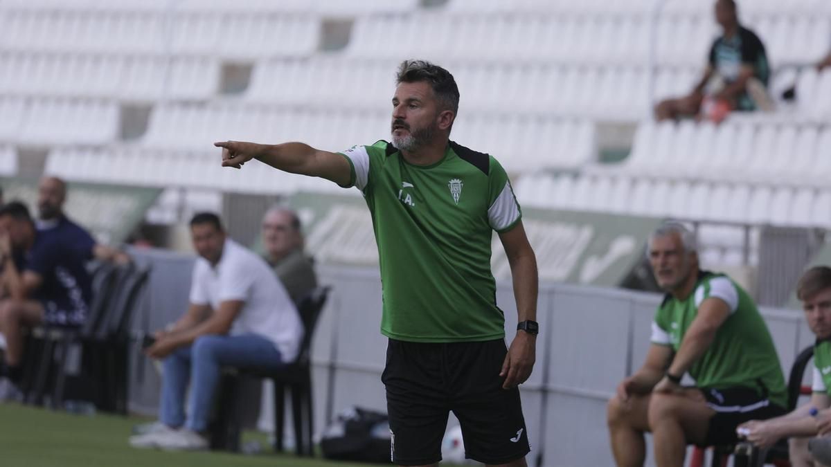 Iván Ania, durante un partido de la pasada pretemporada