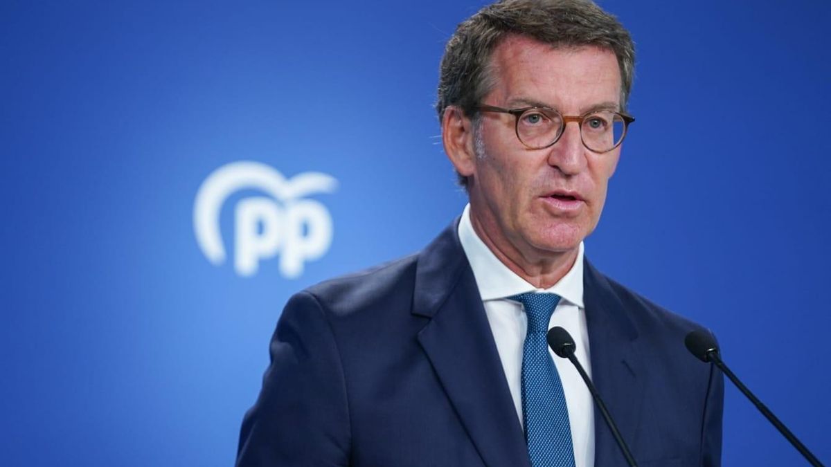 Alberto Núñez Feijóo en el Comité de Dirección del PP.