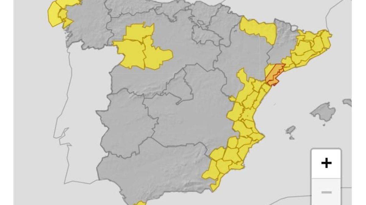 El aviso amarillo por lluvias en varios puntos de Aragón podría provocar crecidas en barrancos y cauces menores