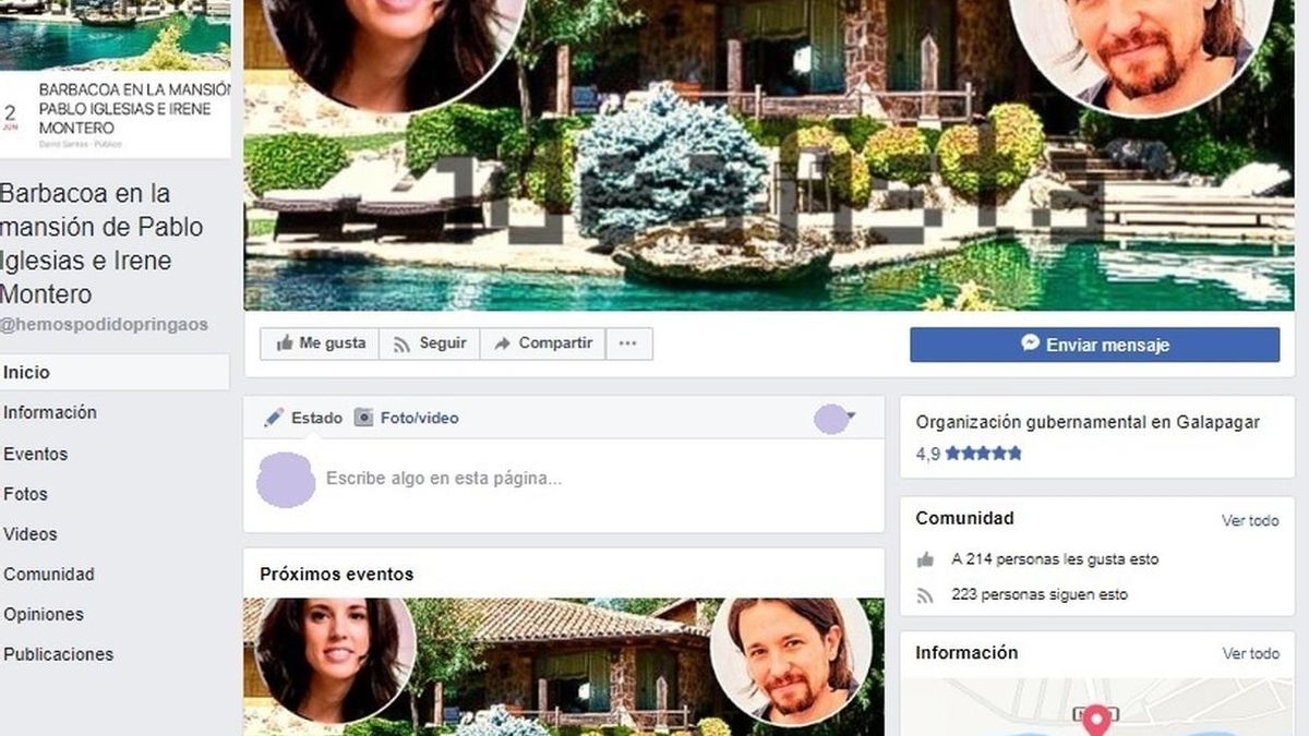 Galapagar traslada a la Guardia Civil convocatorias en Facebook en el chalet de Iglesias ante "posibles aglomeraciones"