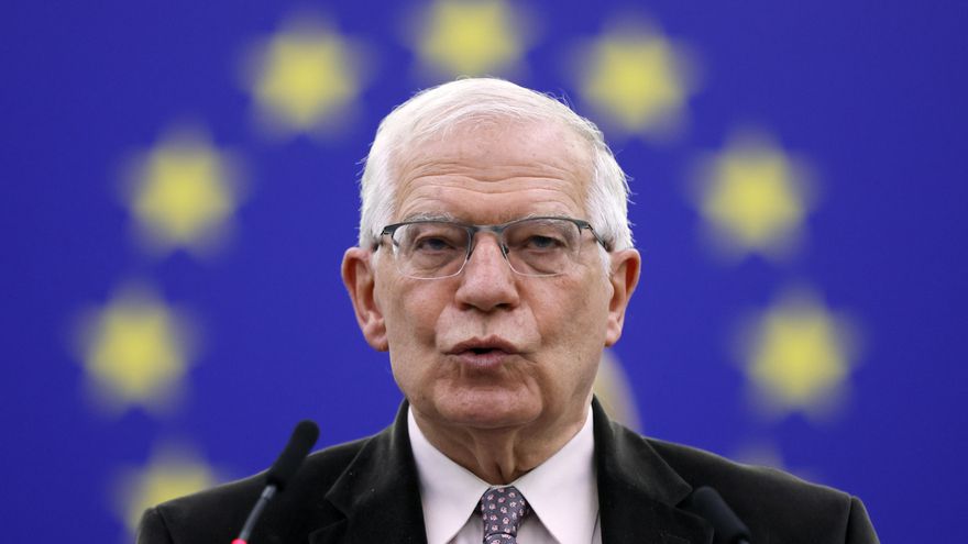 El alto representante de la Unión Europea (UE) para Política Exterior, Josep Borrell, en una comparencia en el Parlamento Europeo, en Estrasburgo, el pasado miércoles. EFE/EPA/RONALD WITTEK