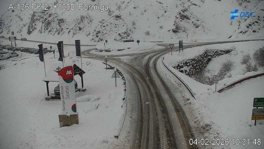 Cámara de la DGT en Formigal.