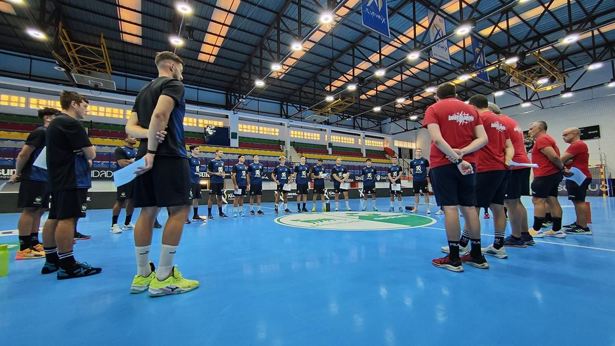 Imagen del primer entrenamiento del Ángel Ximénez.