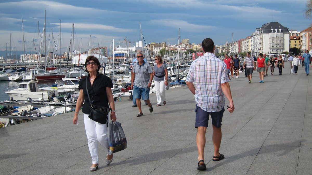 Turistas en Santander.
