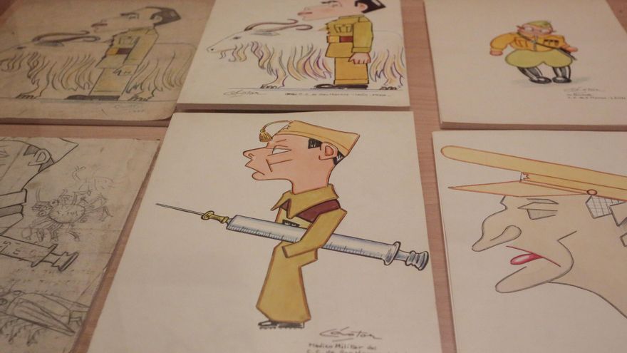 Una exposición sobre el campo de concentración de San Marcos reúne imágenes, dibujos y objetos